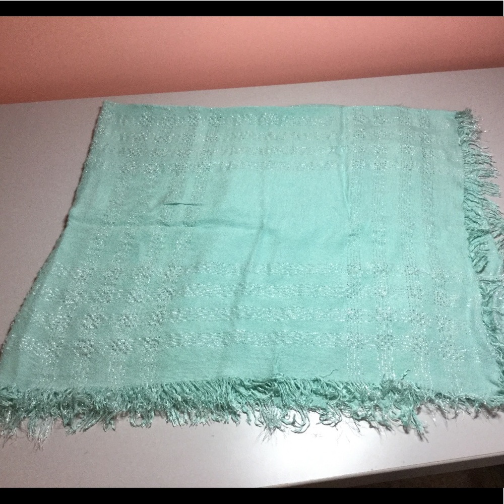 Mint Green Sparkle Scarf